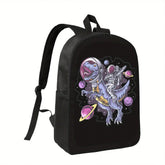 Space Force Backpack - Lightweight, Durable Travel & Hiking Laptop Bag With Vibrant Alien Creature Design, Adjustable Shoulder Straps, And Zipper Closure, Perfect For School, Work, Or Outdoor Adventures, School Backpack | Space Theme Bag | Durable Oxf