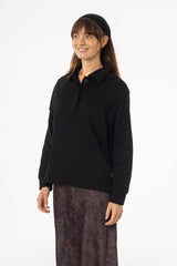 Black Polo Sweatshirt