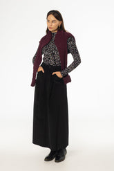 Black Cargo Corduroy Maxi Skirt