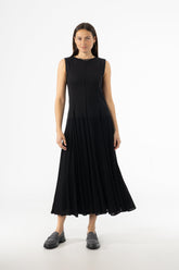 Black Fabric Combo Jumper