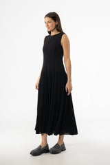 Black Fabric Combo Jumper