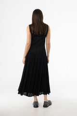 Black Fabric Combo Jumper