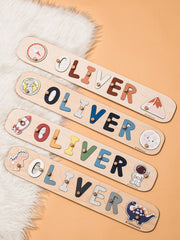 Personalized Name Puzzle, Baby Boy Gift, 1st Birthday Gift for Toddler, Kids Gift, Wood Montessori Toys, Baby Girl Gift, Baby Shower Gift