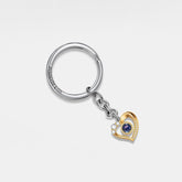 PERIMADE Silver Heart Projection Keychain • Custom Memorial Photo Key Ring • Personalized Picture Inside Jewelry • Trendy Best Friend Gift