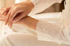 Silver double chain bracelet - gold everyday bracelet - dainty wedding jewelry - cluster bracelet - unique bracelet - 2 chain bracelet