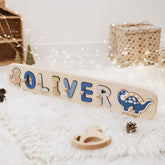 Baby Gift, Wooden Name Puzzle with Pegs, Gifts for Kids, Personalized Gift for Toddler, Montessori Toys, 1 Year Old Gift, Baby Shower Gift