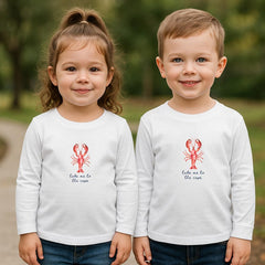 Custom Listing Cape Cod Toddler Long Sleeve Shirt Lobster Shirt Kid Nautical Shirt Toddler