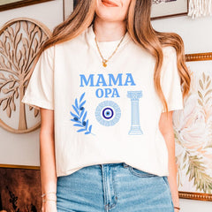 OPA Shirt Greek Mommy and Me Comfort Colors® Shirt Family Shirt Expecting Parents Baby Reveal Baby Shower Gift New Mom Gift Family Photo