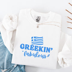 Greek Sweatshirts Greece Girls Trip Sweatshirt Greece Bachelorette Party Gift Bride Shirt Besties Trip Shirts Greek Mommy and Me Outfit