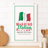 Funny Italian Hanging Kitchen Towels Italian Kitchen Art Towels Italy Gifts Hosting Gift New Home New Apartment Housewarming Gift