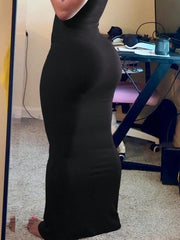 SHEIN Women's Fashion Solid Color Short Sleeve Summer Dress