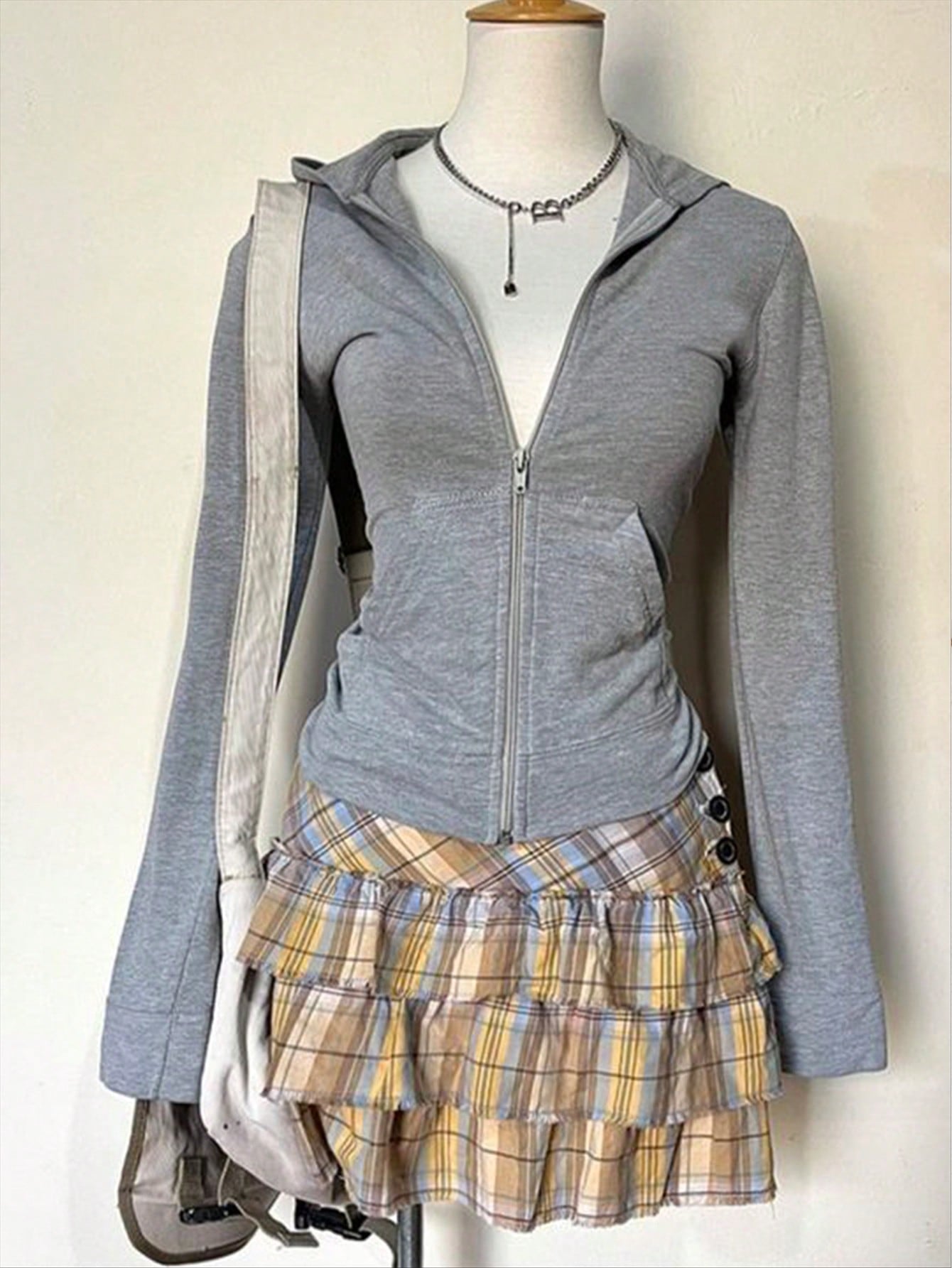 INAWLY Women's Zipper Hoodie, Plain Color, Simple & Fashionable, Long Sleeve Graduation,Back To School Outfits,Graduation,Teacher Outfits For Women,Back To School Pullover Fall Outfit