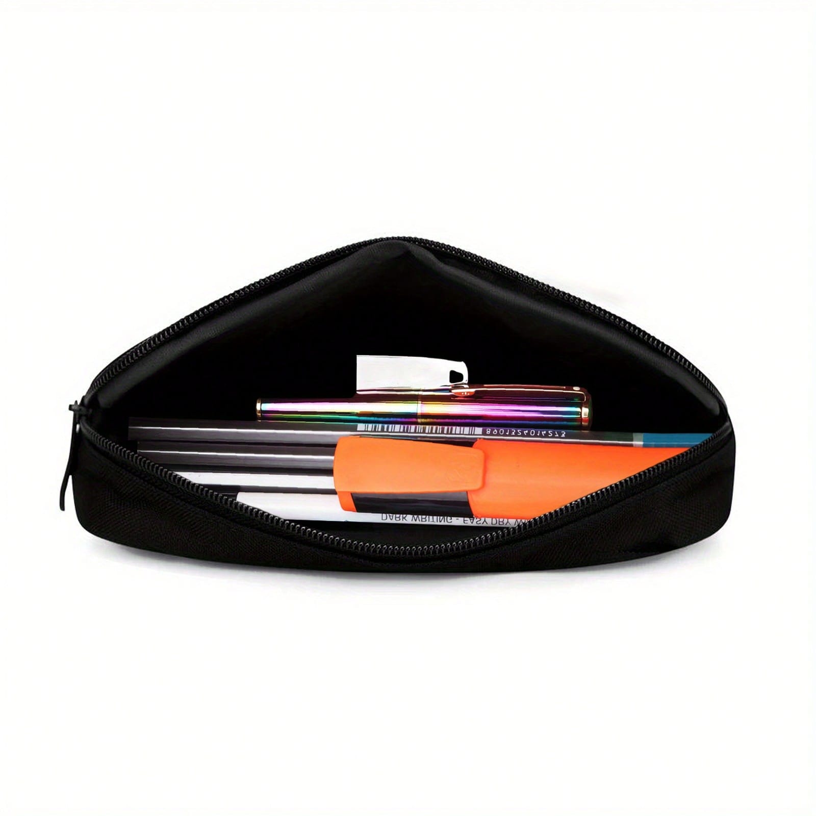 1 Set 3D Pink And Black Butterflies Backpack, Lunch Bag &Amp;   Pencil Case Combo - Casual Large Capacity, Adjustable Shoulder Strap, Zipper Closure, Unisex Travel &Amp;   Bag For Office &Amp;   Daily Use, Office Backpack |   Butterfly Print Bag |   Adjus