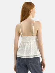 No Boundaries Babydoll Lace Top, Women's