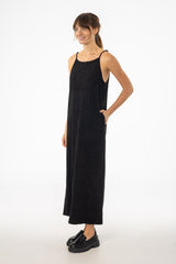 Black Microsuede Maxi Jumper