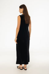 Black Basic Velour Jumper