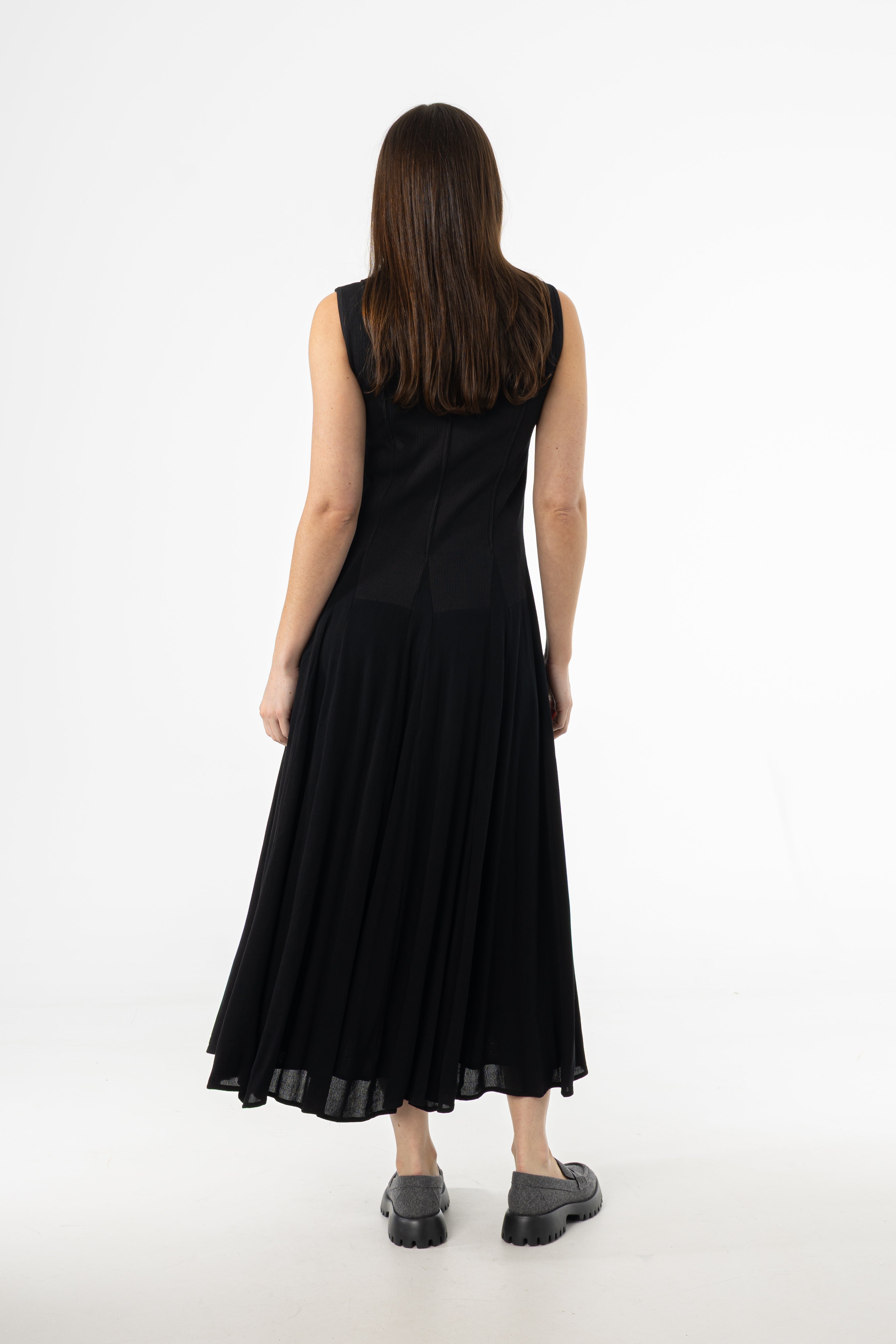 Black Fabric Combo Jumper