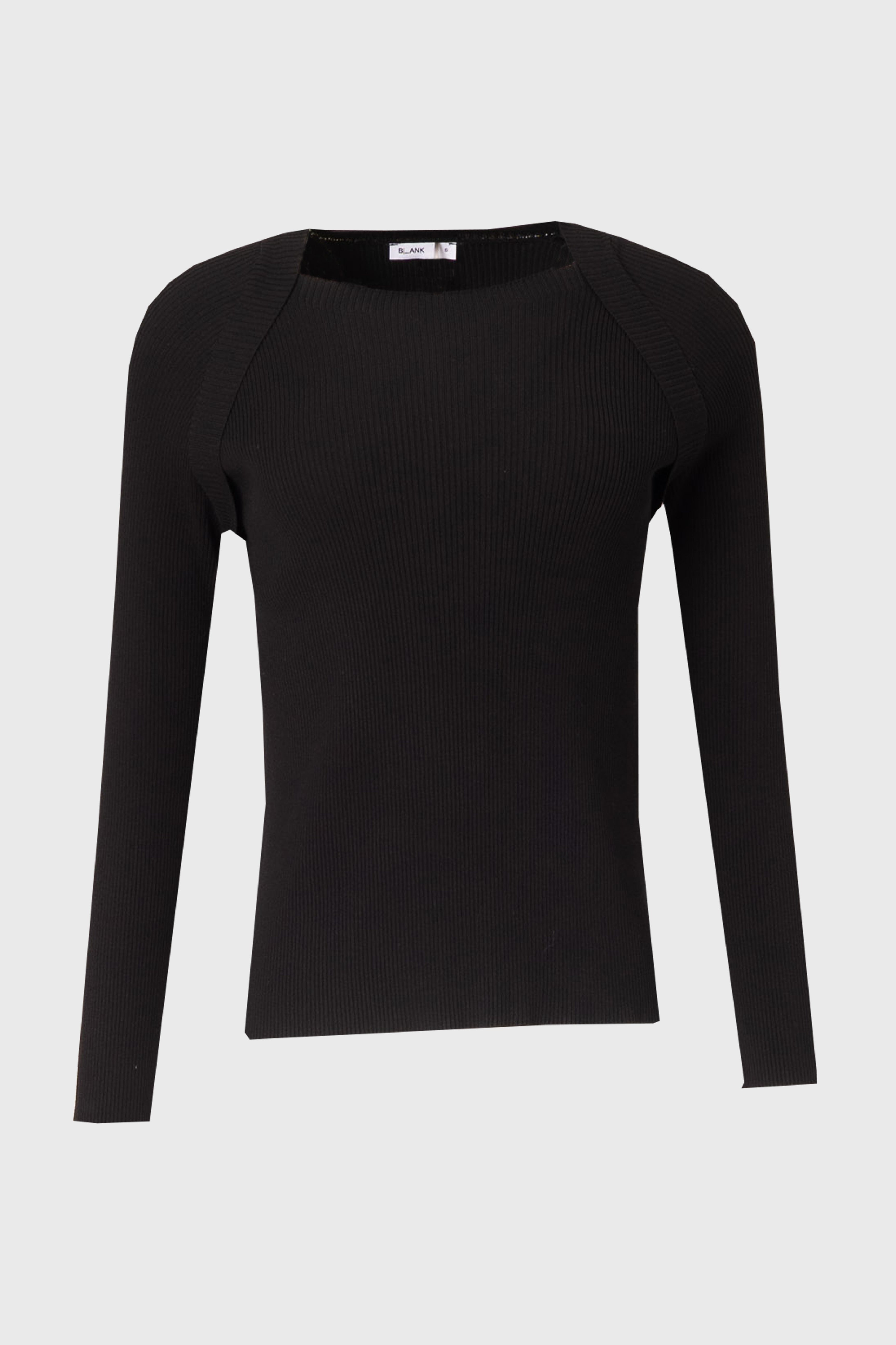 Black Faux Shrug Knit Top