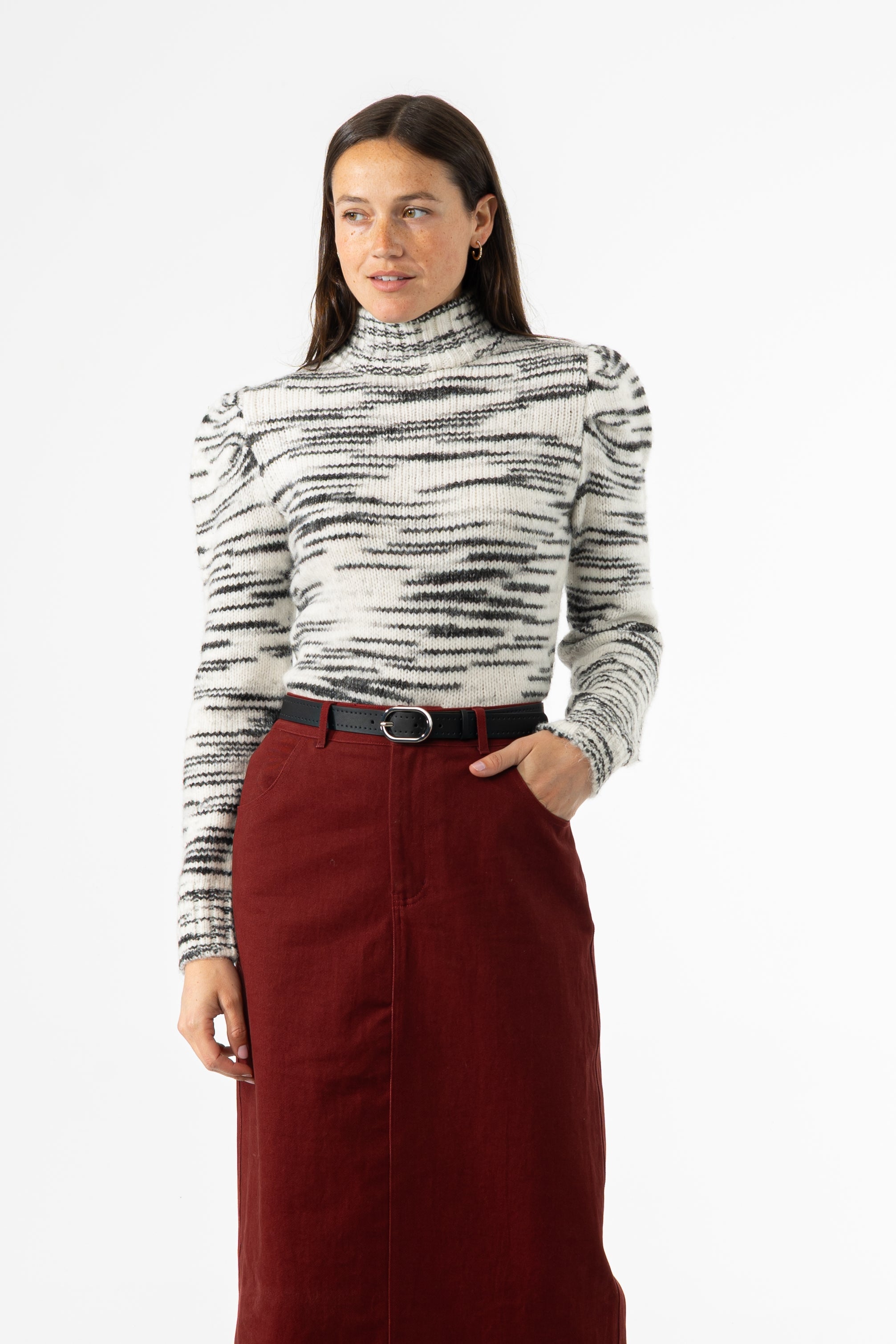 Black Multicolor Sweater