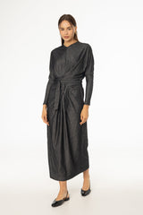 Black Sparkle Tie Wrap Maxi