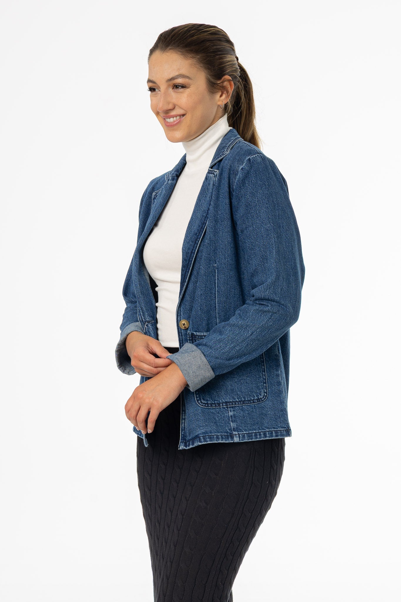 Blue Denim Blazer
