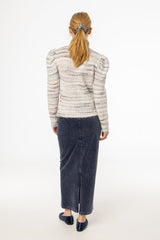 Blue Wash Corduroy Skirt