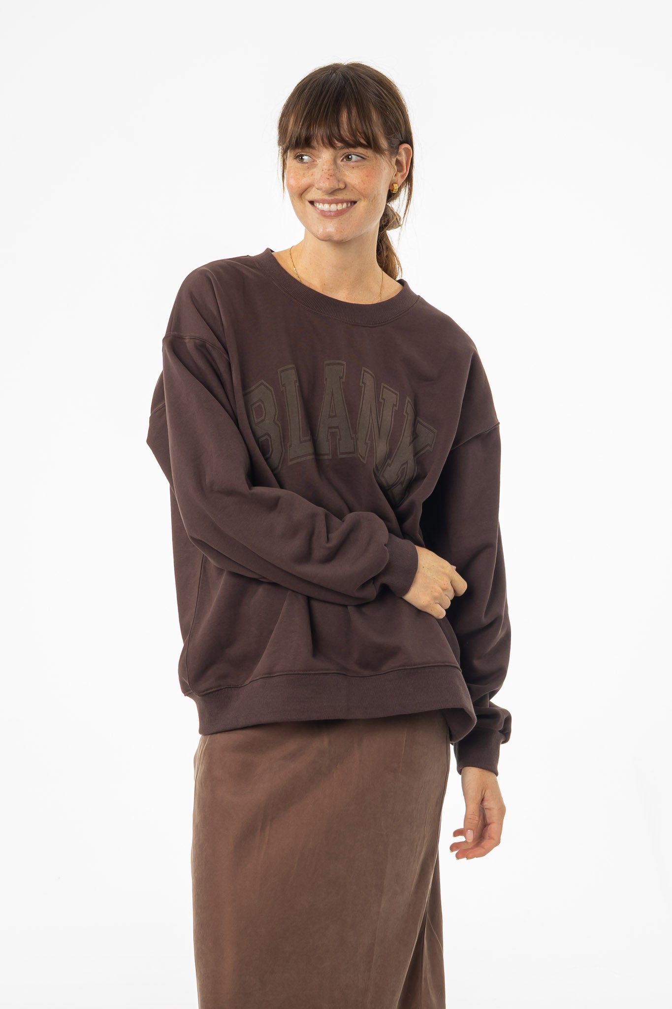 Brown Blank Sweatshirt