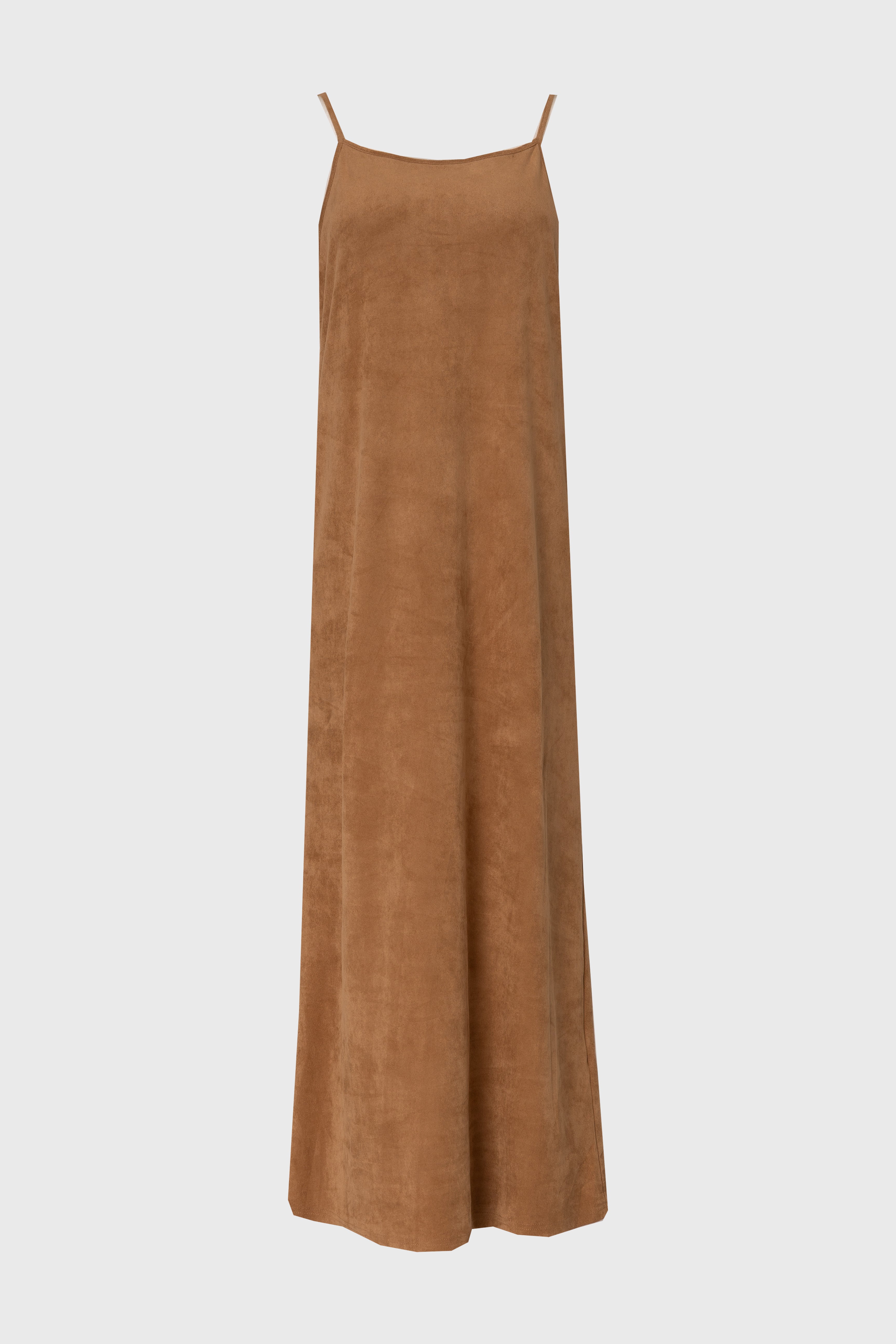 Camel Microsuede Maxi Jumper