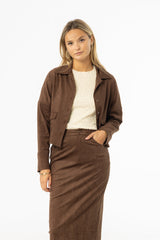 Ivory Floral Scalloped Top