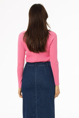 Pink Faux Shrug Knit Top