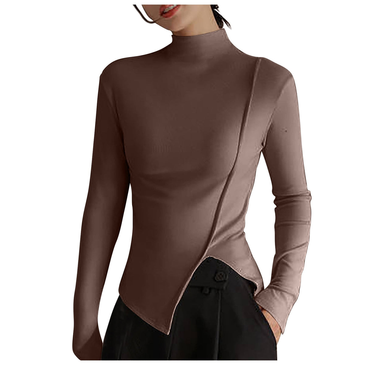 Womens Winter Clothes Women'S Winter Bottomed Double-Sided Long Sleeve Clothes Women'S Winter Clothes
