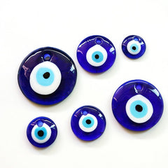PERIMADE Turkish Evil Eye Necklace Charm • Blue Glass Evil Eye Bracelet Charm • Dainty Cute Phone Pendant • Handbag Purse Accessories