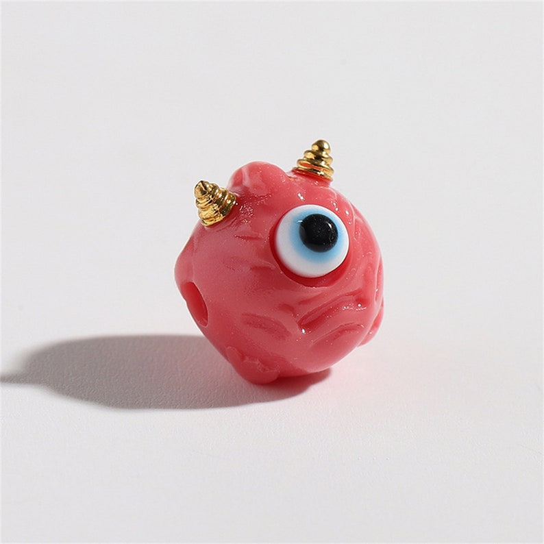 PERIMADE Turkish Evil Eye Necklace Charm • Blue Evil Eye Demon Bracelet Charm • Dainty Cute Phone Pendant • DIY Handbag Purse Accessories