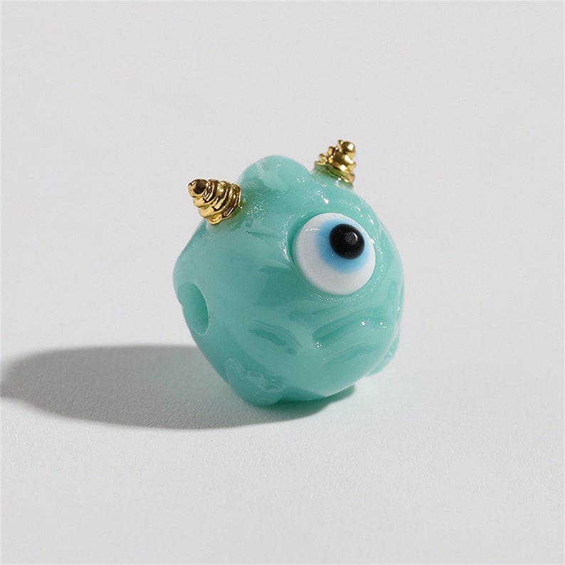 PERIMADE Turkish Evil Eye Necklace Charm • Blue Evil Eye Demon Bracelet Charm • Dainty Cute Phone Pendant • DIY Handbag Purse Accessories