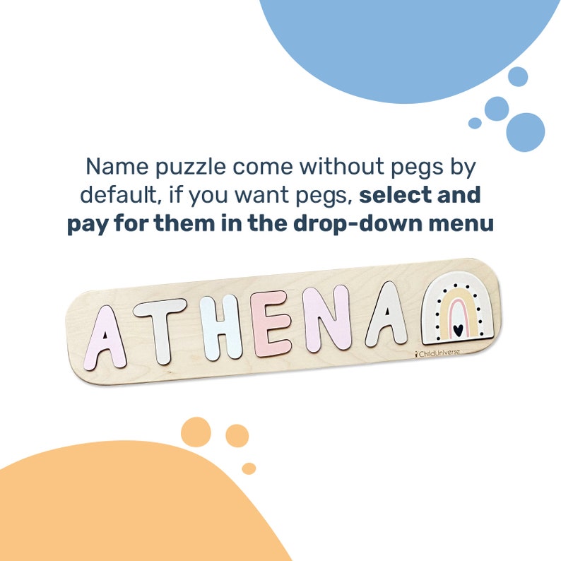 1st Birthday Gift, Baby Name Puzzle, 1st Birthday Baby Boy Gift, Baby Shower Gift, Personalized Gifts, Wooden Montessori Toys for Toddlers