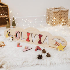 Boat Name Puzzle, Baby Boy Gift, Nautical Nursery, Wooden Toys, Toddler Gift, 1st Birthday Gift, Baby Shower Gift, Personalized Kids Toys