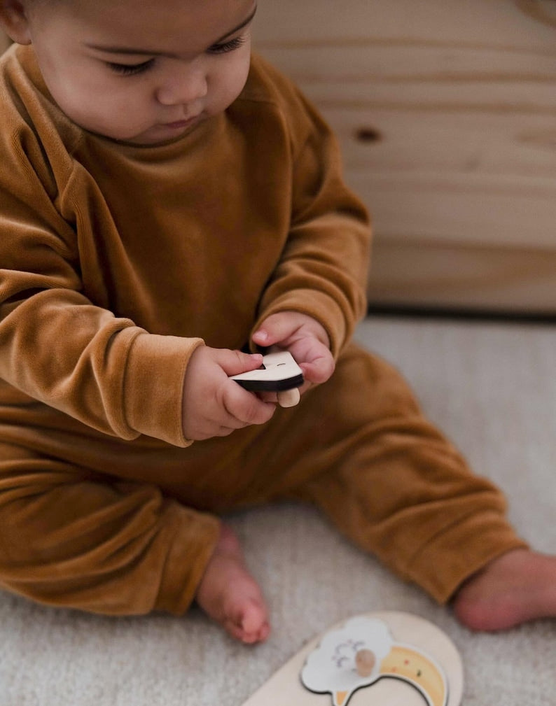 Baby Name Puzzle, 1st Birthday Baby Girl Gift, Wooden Montessori Toys for Toddlers, Baby Shower Gift, Personalized Name Gift, Newborn Gifts