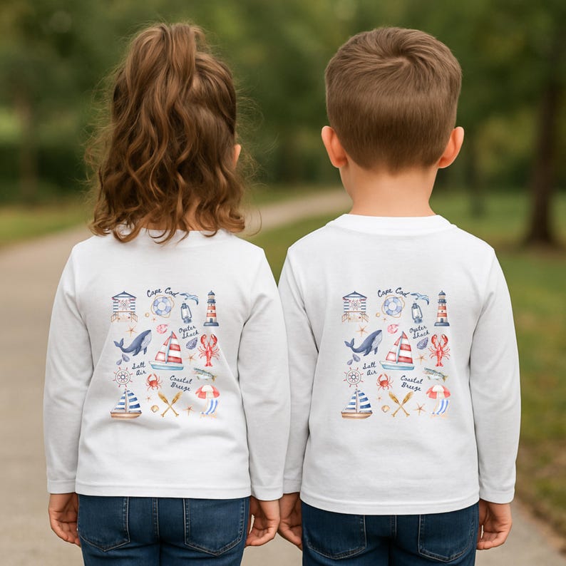 Custom Listing Cape Cod Toddler Long Sleeve Shirt Lobster Shirt Kid Nautical Shirt Toddler
