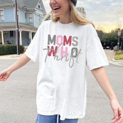 Moms Who Thrift Shirt Thrifting Mom Club Tee Vintage Mom Life Graphic Tee Cute Gift for Thrifter Trendy Thrift Mom Shirt Gift Yard Sale