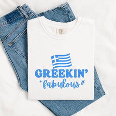 Greek Shirt Greece Girls Trip Matching Shirts Greece Bachelorette Party Gift Bride Shirt Besties Trip Shirts Greek Mommy and Me Outfit